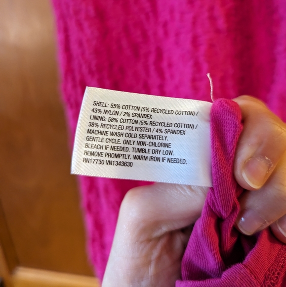 a new day Puckered Knit Midi Dress in Pink | Size Small - Picture 5 of 5